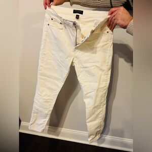 Banana Republic Sculpt Skinny White jeans